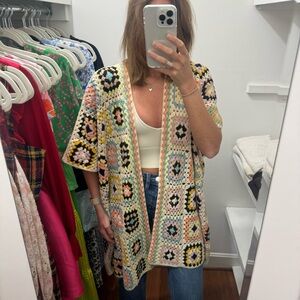 By Together Multicolor Crochet Jacket